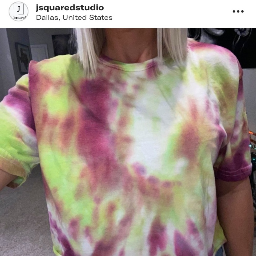 Custom Hand Made Tie Dye Crop Shirt